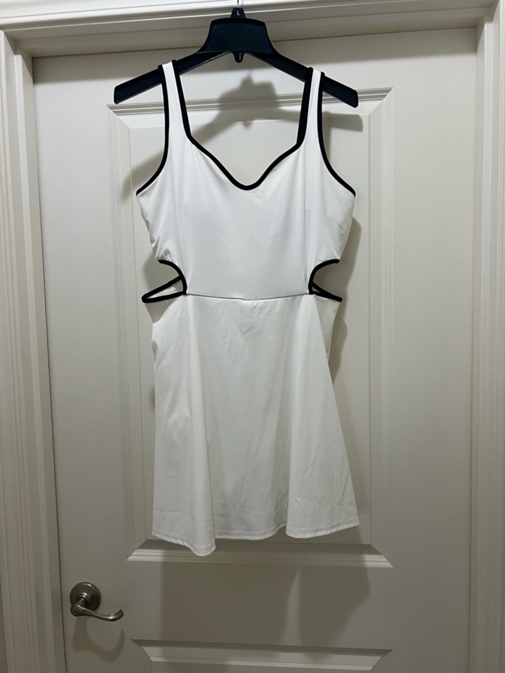 Old Navy Active White Tank with Black Trim
